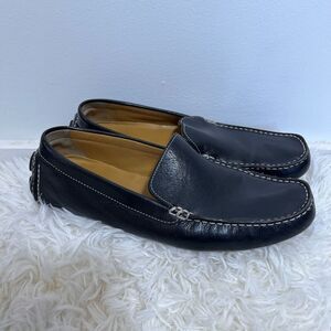 Cole Haan Driving Shoe Black Leather 9